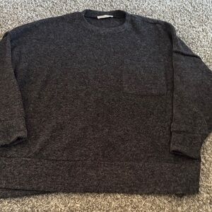 Women's Charcoal Crewneck Sweater